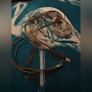 Elegant Murano Brown Swirl Glass Necklace